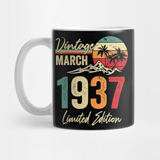 vintage 1937 March Birthday Mug